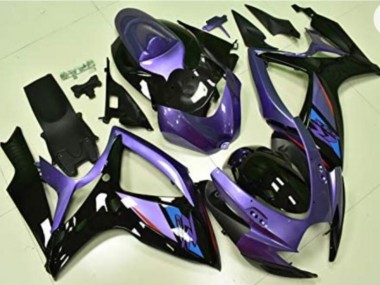 Lila Schwarz GSXR 600 / 750 K6 2006-2007 Verkleidungen