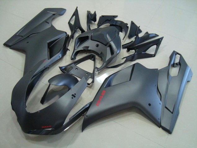 Matt Schwarz Ducati 848 1098 1198 2007-2014 Verkleidungen Matt Schwarz Ducati 848 1098 1198 2007-2014 Verkleidungen