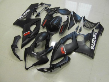 Matt Schwarz mit Weißen Aufklebern GSXR 1000 K5 2005-2006 Verkleidungen