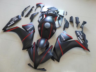 Matt Schwarz mit rotem Streifen CBR 1000 RR 2012-2016 Verkleidungen