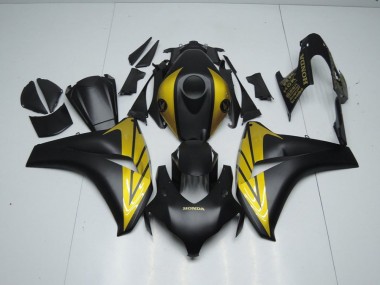 Matt Schwarz und Gold CBR 1000 RR 2008-2011 Verkleidungen