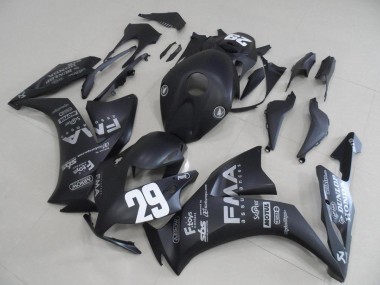 Matt Schwarze graue Aufkleber 29 CBR 1000 RR 2012-2016 Verkleidungen