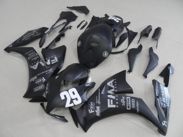 Matt Schwarze graue Aufkleber 29 CBR 1000 RR 2012-2016 Verkleidungen Matt Schwarze graue Aufkleber 29 CBR 1000 RR 2012-2016 Verkleidungen