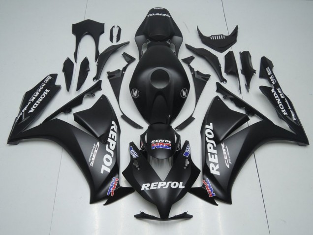 Matt Schwarzer Repsol CBR 1000 RR 2012-2016 Verkleidung Matt Schwarzer Repsol CBR 1000 RR 2012-2016 Verkleidung
