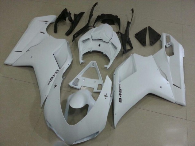 MattWeiß Ducati 848 1098 1198 2007-2014 Verkleidungen MattWeiß Ducati 848 1098 1198 2007-2014 Verkleidungen