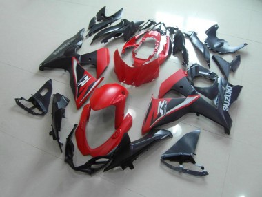 Mattrotschwarz GSXR 1000 K9 2009-2016 Verkleidungen