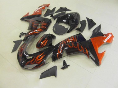 Orange Flamme ZX10R 2006-2007 Verkleidungen