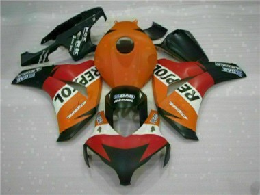 Orange Repsol CBR 1000 RR 2008-2011 Verkleidungen Komplett Sets