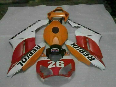 Orange Rot Repsol 26 CBR 1000 RR 2004-2005 Verkleidungen