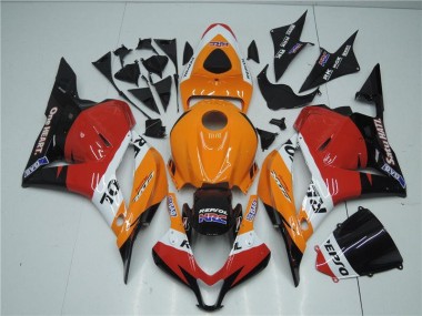 Orange Rot Schwarz Repsol CBR 600 RR 2009-2012 Verkleidungen