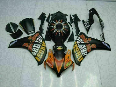 Orange Schwarz CBR 1000 RR 2008-2011 Verkleidungen
