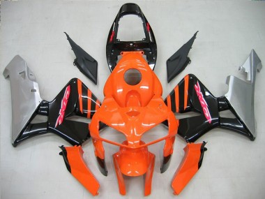 Orange Schwarz CBR 600 RR 2005-2006 Motorrad Verkleidungen