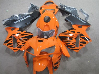 Orange Schwarz CBR 600 RR 2005-2006 Verkleidungen Komplett Sets