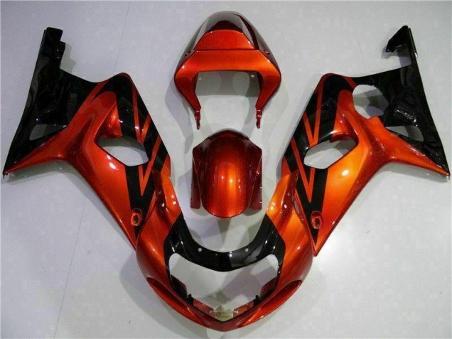 Orange Schwarz GSXR 1000 K1 2000-2002 Verkleidungen Orange Schwarz GSXR 1000 K1 2000-2002 Verkleidungen