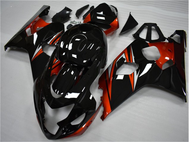 Orange Schwarz GSXR 600 / 750 K4 2004-2005 Verkleidungen Orange Schwarz GSXR 600 / 750 K4 2004-2005 Verkleidungen
