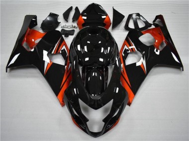 Orange Schwarz GSXR 600 / 750 K4 2004-2005 Verkleidungen