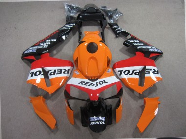 Orange Schwarz Repsol CBR 600 RR 2003-2004 Verkleidungen