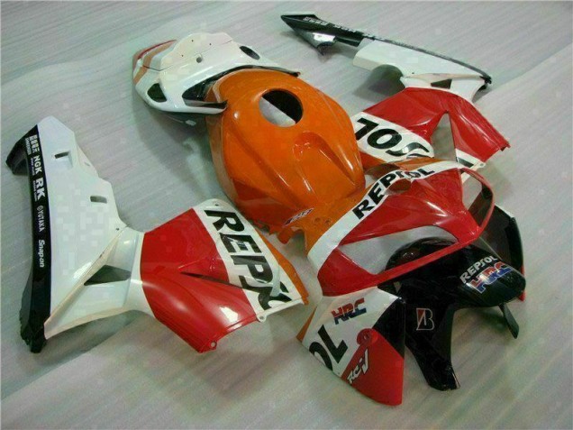 Orange Schwarz Repsol CBR 600 RR 2005-2006 Verkleidungen Orange Schwarz Repsol CBR 600 RR 2005-2006 Verkleidungen