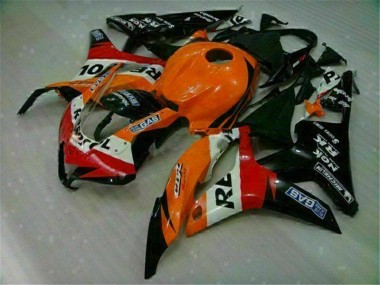 Orange Schwarz Repsol CBR 600 RR 2007-2008 Verkleidung