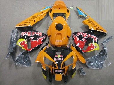 Orange Schwarz Rot Bull CBR 600 RR 2005-2006 Verkleidungen