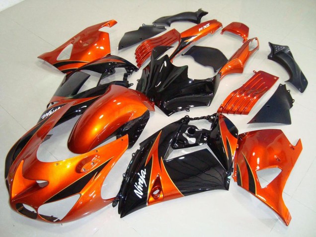 Orange Schwarz ZX14R ZZR 1400 2006-2011 Verkleidungen Orange Schwarz ZX14R ZZR 1400 2006-2011 Verkleidungen
