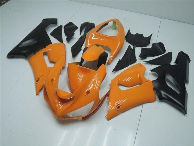 Orange Schwarz ZX6R 2005-2006 Verkleidungen Orange Schwarz ZX6R 2005-2006 Verkleidungen