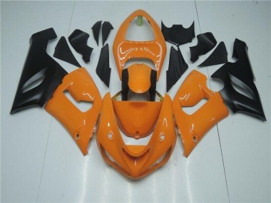 Orange Schwarz ZX6R 2005-2006 Verkleidungen