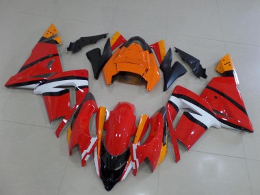 Orange Schwarz und Weiß ZX10R 2003-2005 Verkleidungen