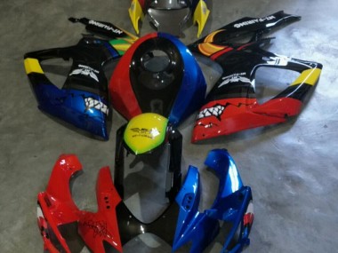 Rot Blau GSXR 600 / 750 K6 2006-2007 Verkleidungen