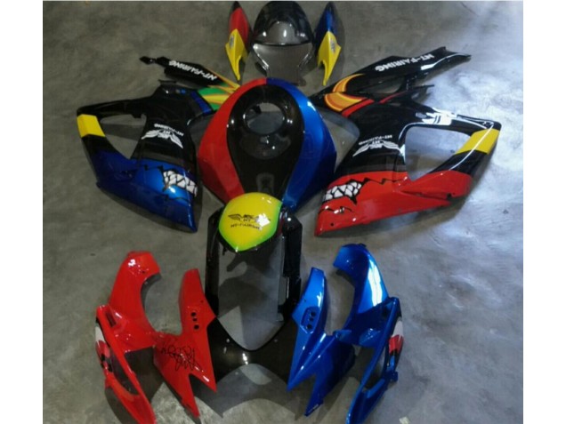 Rot Blau GSXR 600 / 750 K6 2006-2007 Verkleidungen Rot Blau GSXR 600 / 750 K6 2006-2007 Verkleidungen