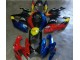 Rot Blau GSXR 600 / 750 K6 2006-2007 Verkleidungen Rot Blau GSXR 600 / 750 K6 2006-2007 Verkleidungen