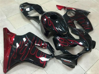 Rot Flamme CBR 600 F4i 2001-2003 Verkleidungen