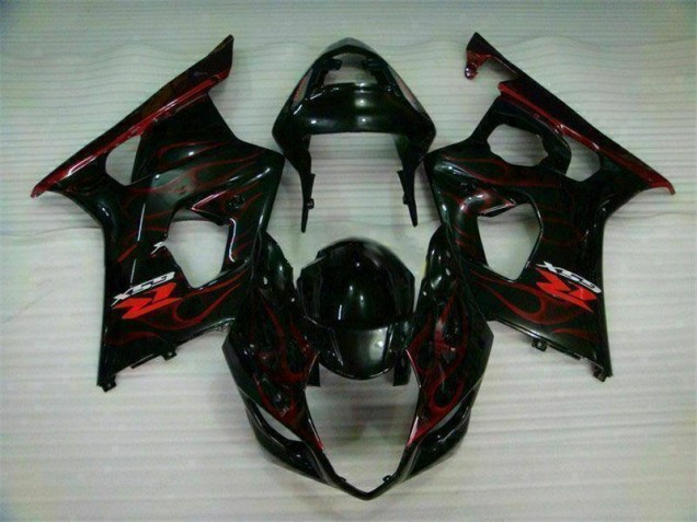 Rot Flamme GSXR 1000 K3 2003-2004 Verkleidungen Rot Flamme GSXR 1000 K3 2003-2004 Verkleidungen