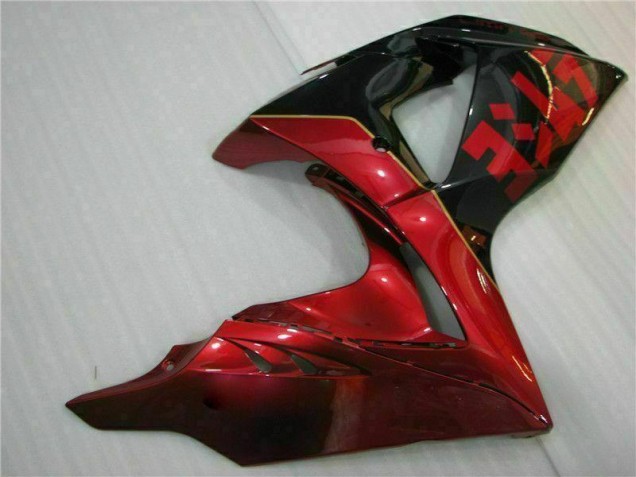 Rot Flamme Schwarz GSXR 1000 K9 2009-2016 Verkleidungen Rot Flamme Schwarz GSXR 1000 K9 2009-2016 Verkleidungen