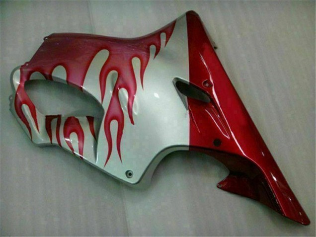 Rot Flamme Silber CBR 600 F4i 2001-2003 Verkleidungen Rot Flamme Silber CBR 600 F4i 2001-2003 Verkleidungen