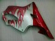 Rot Flamme Silber CBR 600 F4i 2001-2003 Verkleidungen Rot Flamme Silber CBR 600 F4i 2001-2003 Verkleidungen
