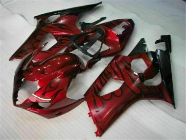 Rot GSXR 1000 K3 2003-2004 Verkleidungen