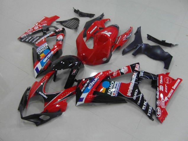Rot GSXR 1000 K7 2007-2008 Verkleidungen Rot GSXR 1000 K7 2007-2008 Verkleidungen