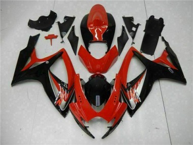 Rot GSXR 600 / 750 K6 2006-2007 Verkleidung