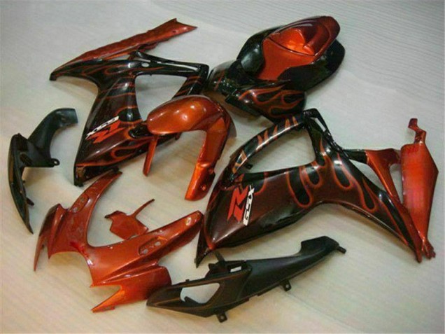 Rot GSXR 600 / 750 K6 2006-2007 Verkleidungen Rot GSXR 600 / 750 K6 2006-2007 Verkleidungen