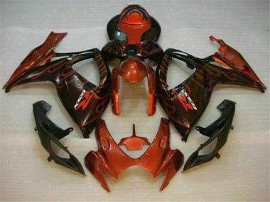 Rot GSXR 600 / 750 K6 2006-2007 Verkleidungen