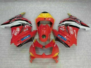 Rot Gelb EX250 2008-2012 Verkleidungen