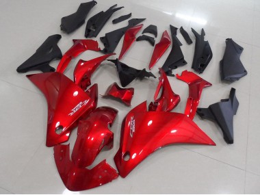 Rot Matt Schwarz CBR 250 RR 2011-2013 Verkleidungen