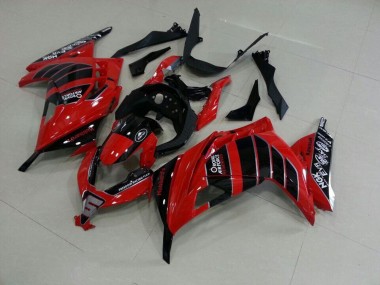 Rot Schwarz Airfore ZX 300R 2013-2016 Verkleidungen