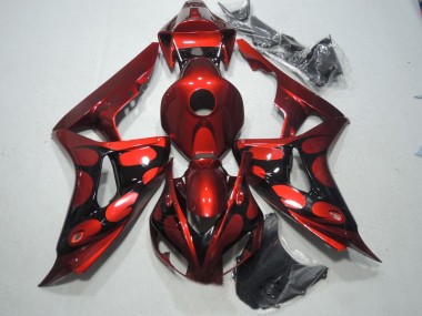Rot Schwarz CBR 1000 RR 2006-2007 Verkleidung