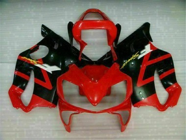 Rot Schwarz CBR 600 F4i 2001-2003 Verkleidungen Komplett Sets