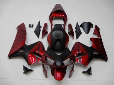 Rot Schwarz CBR 600 RR 2003-2004 Verkleidungen