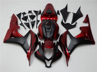 Rot Schwarz CBR 600 RR 2007-2008 Verkleidungen