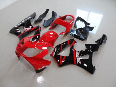 Rot Schwarz CBR 900 RR 929 2000-2001 Verkleidungen