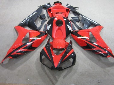 Rot Schwarz Fireblade CBR 1000 RR 2006-2007 Verkleidungen